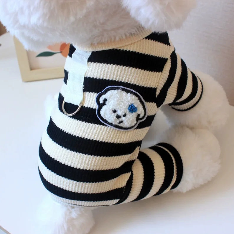 Soft Cotton Dog Jumpsuit | Stylish Pet Pajamas for All Breeds