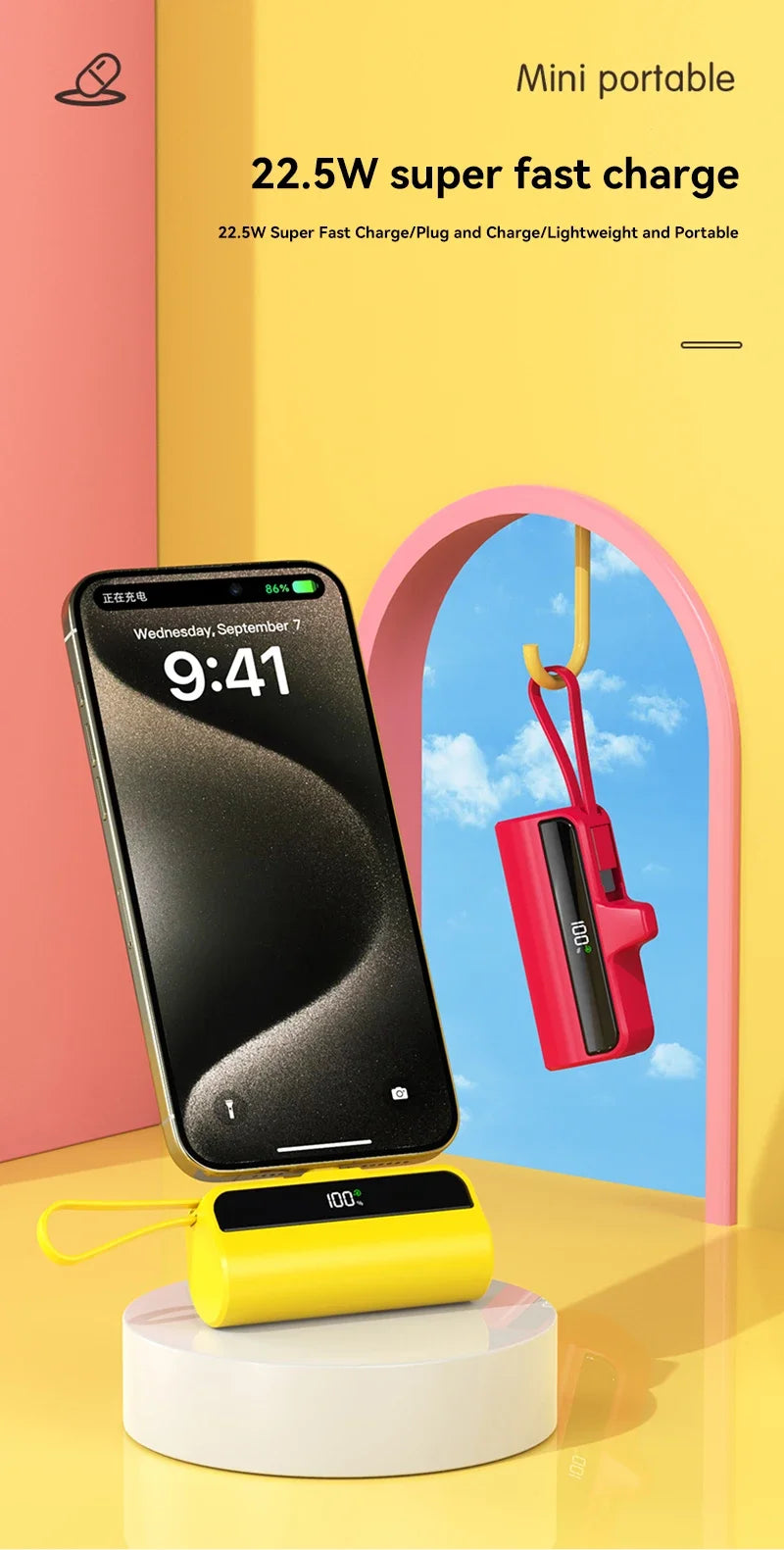 50000mAh Capsule Mobile Power Bank | Ultimate Portable Charger