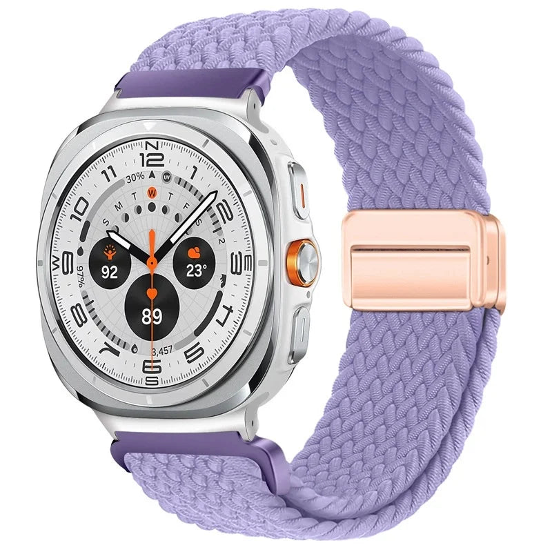 Nylon Braided Loop Strap | Magnetic Sport Bracelet for Watches