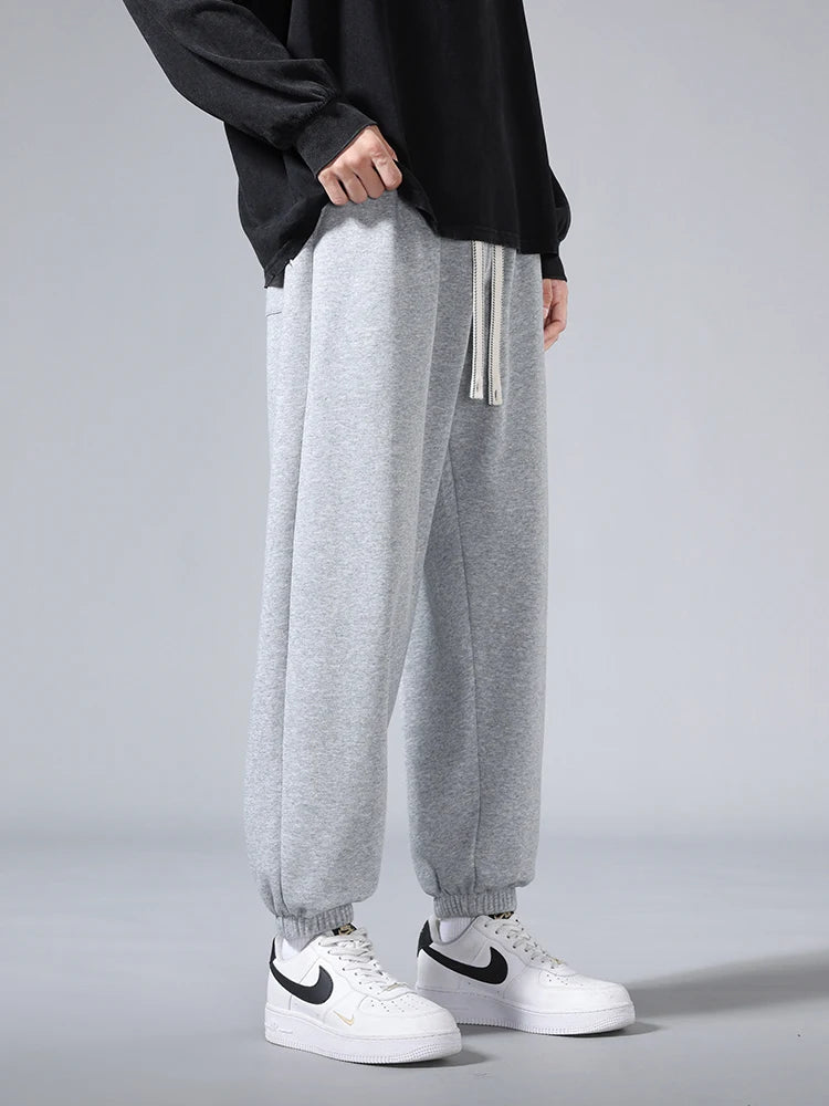 Big Size Men's Tapered Sweatpants | Comfortable Jogger Pants