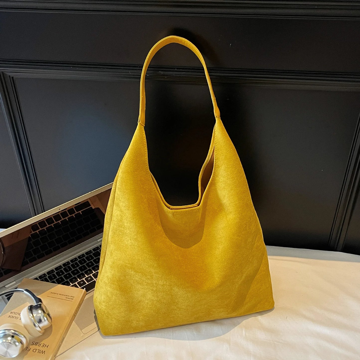 Stylish Winter Suede Shoulder Bag | Large Capacity Crossbody Bag