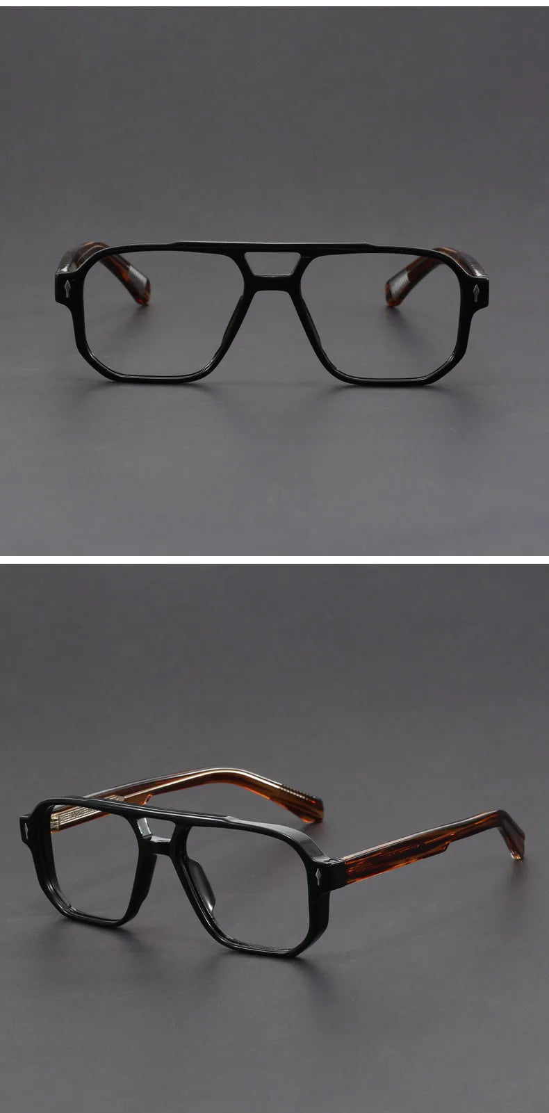 Stylish Anti Blue Light Photochromic Prescription Glasses for Men