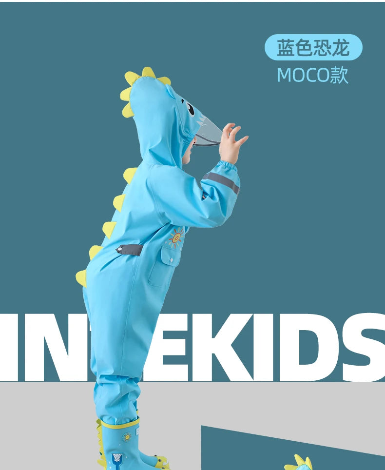 Kids Waterproof Dinosaur Raincoat | Perfect for Boys & Girls