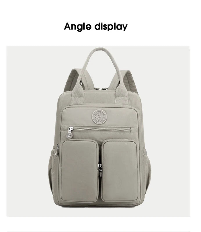 Stylish Multi-Pocket Waterproof Backpack for Women | Travel & School