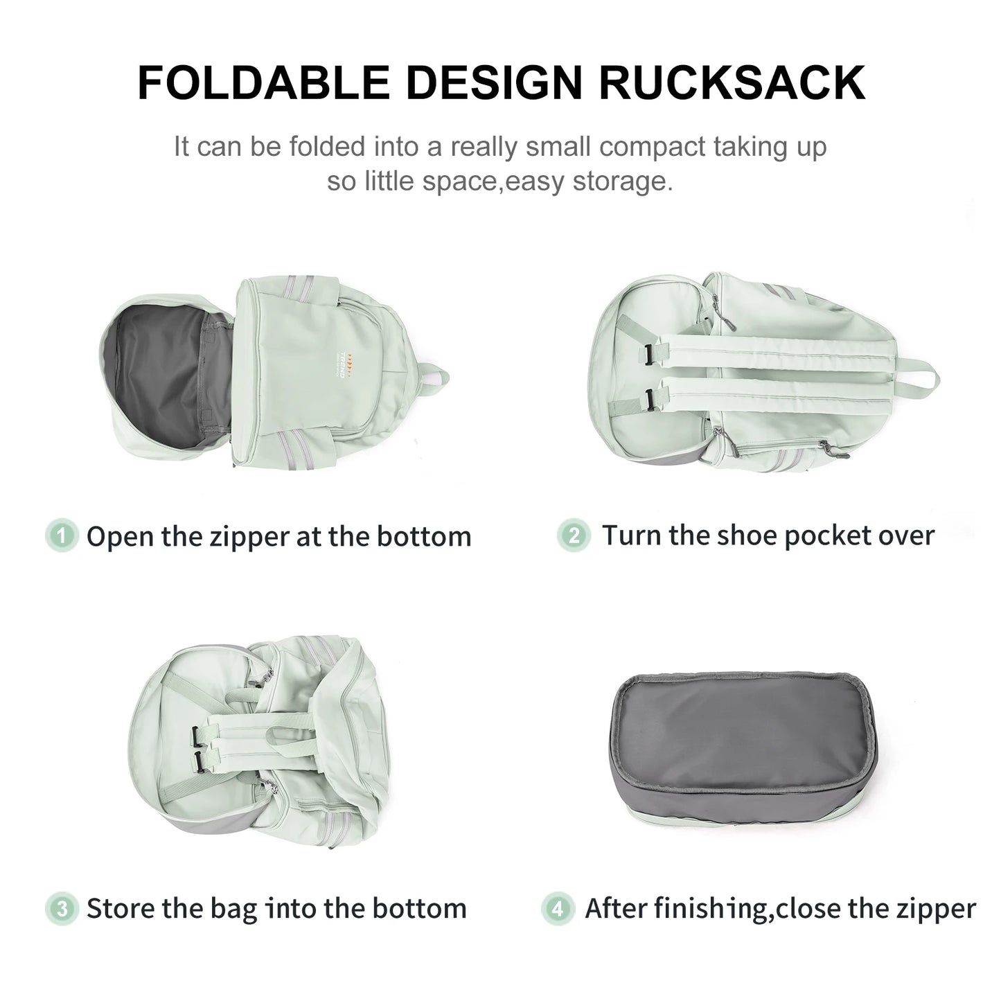Women's Large Gym Backpack with Shoe Compartment | Waterproof Travel Bag