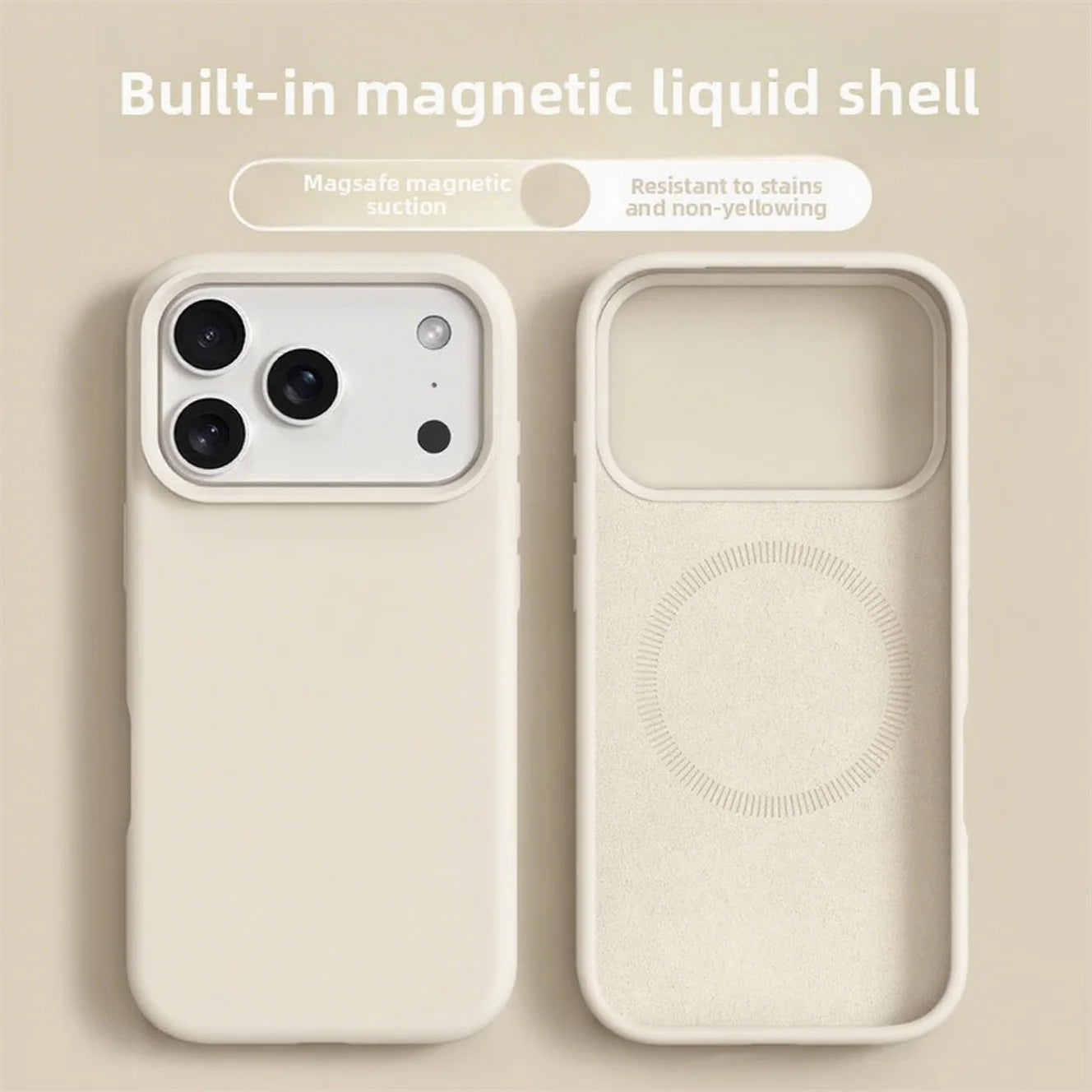 Magnetic Phone Case for iPhone Pro Max | Liquid Silicone Bumper