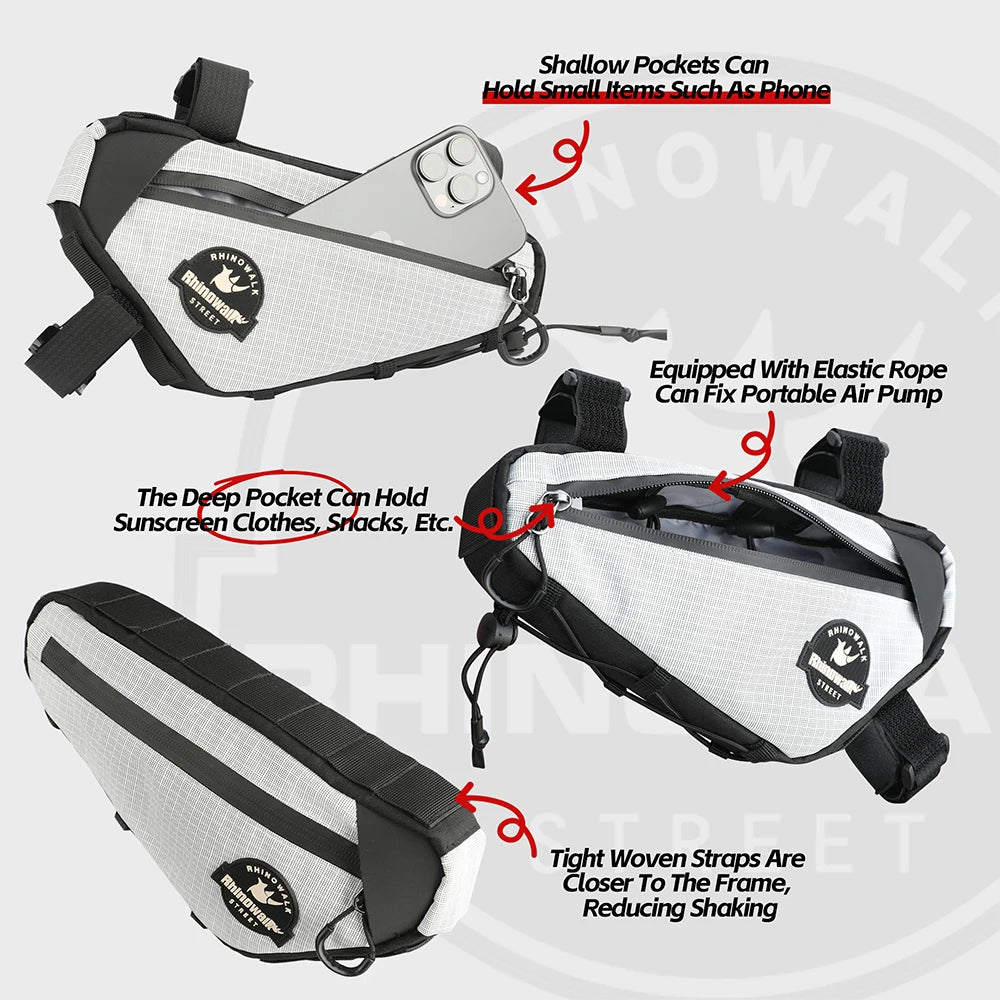 Large Capacity Bicycle Hanging Bags | Triangle Crossbody Cycling Bag