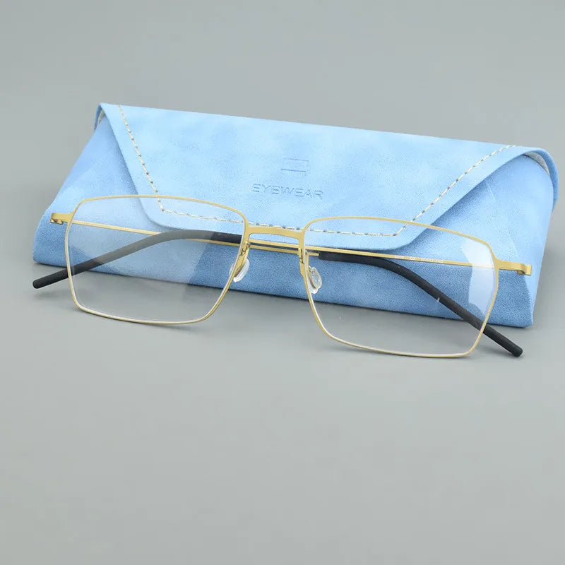 Ultra Light Titanium Eyeglasses | Retro Square Frames for All 2026