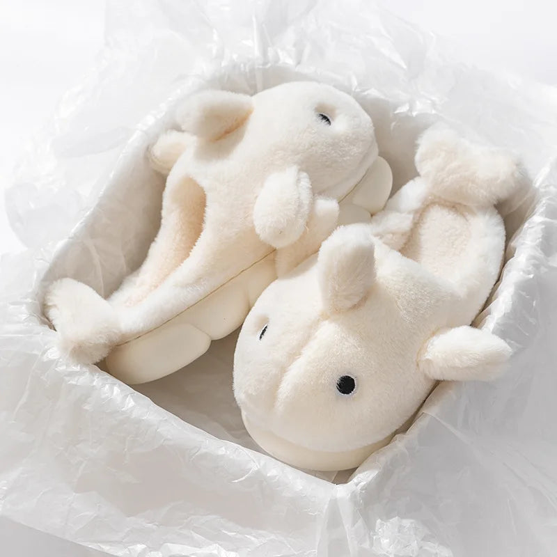 Winter Waterproof Corduroy Cotton Slippers | Cozy Indoor Footwear