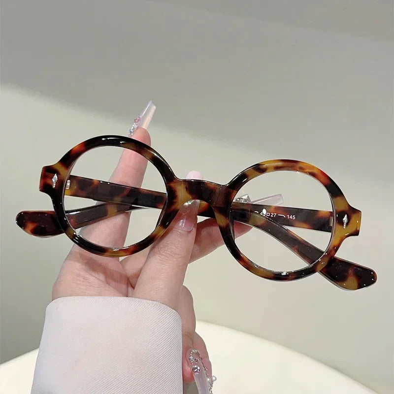 Vintage Round Blue Light Blocking Glasses for Stylish Eye Protection