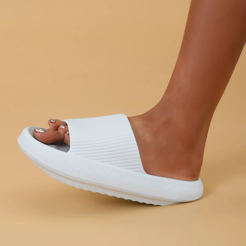 Super Soft Platform Cloud Slippers for Women | Comfy Bathroom Slides