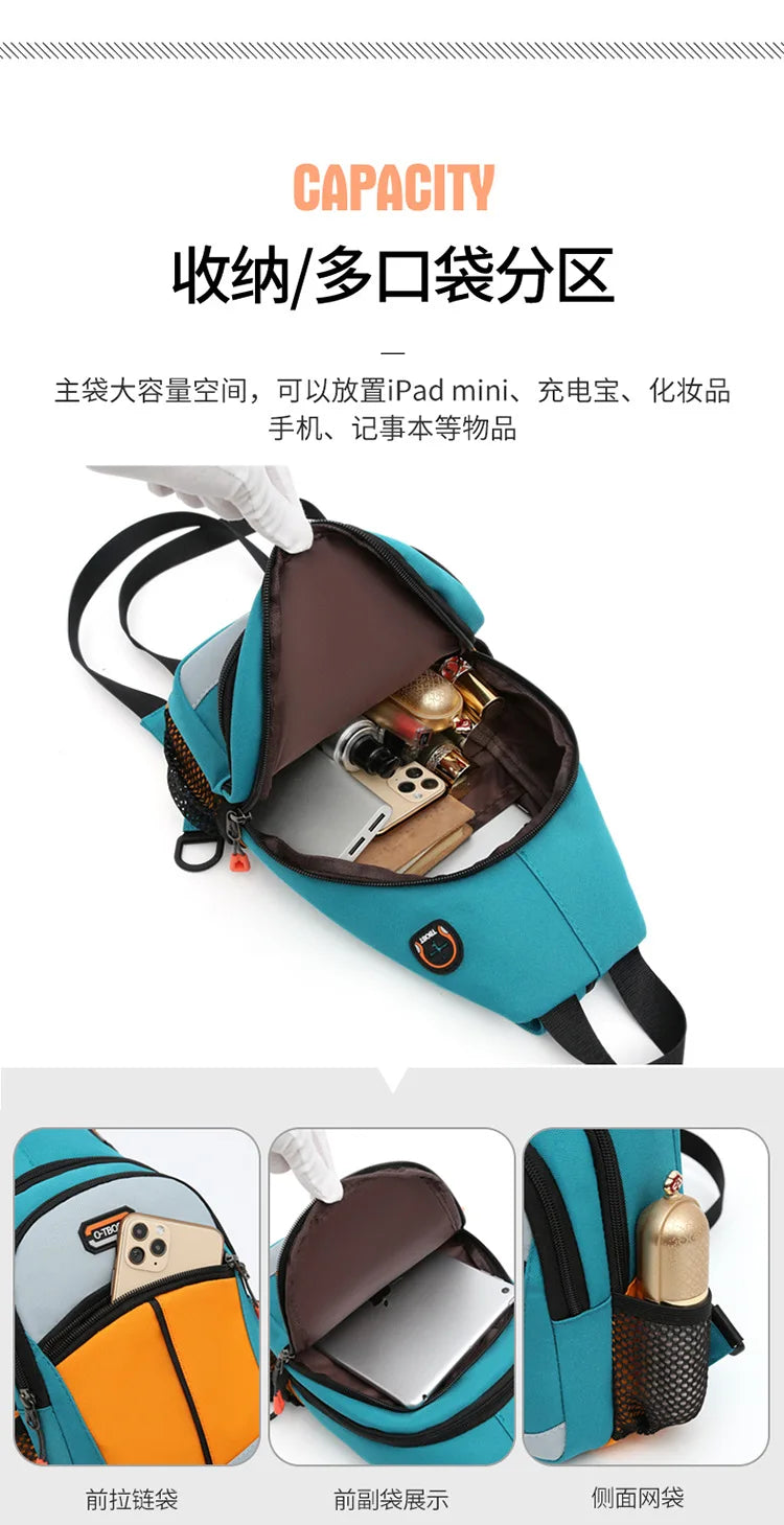 Women's Multifunctional Crossbody Bag | Waterproof Oxford Fabric