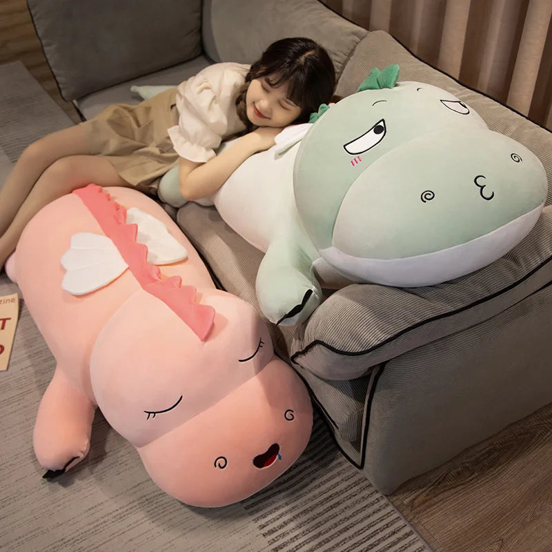Big Size Dinosaur Plush Toy | Soft Stuffed Animal Cushion Pillow