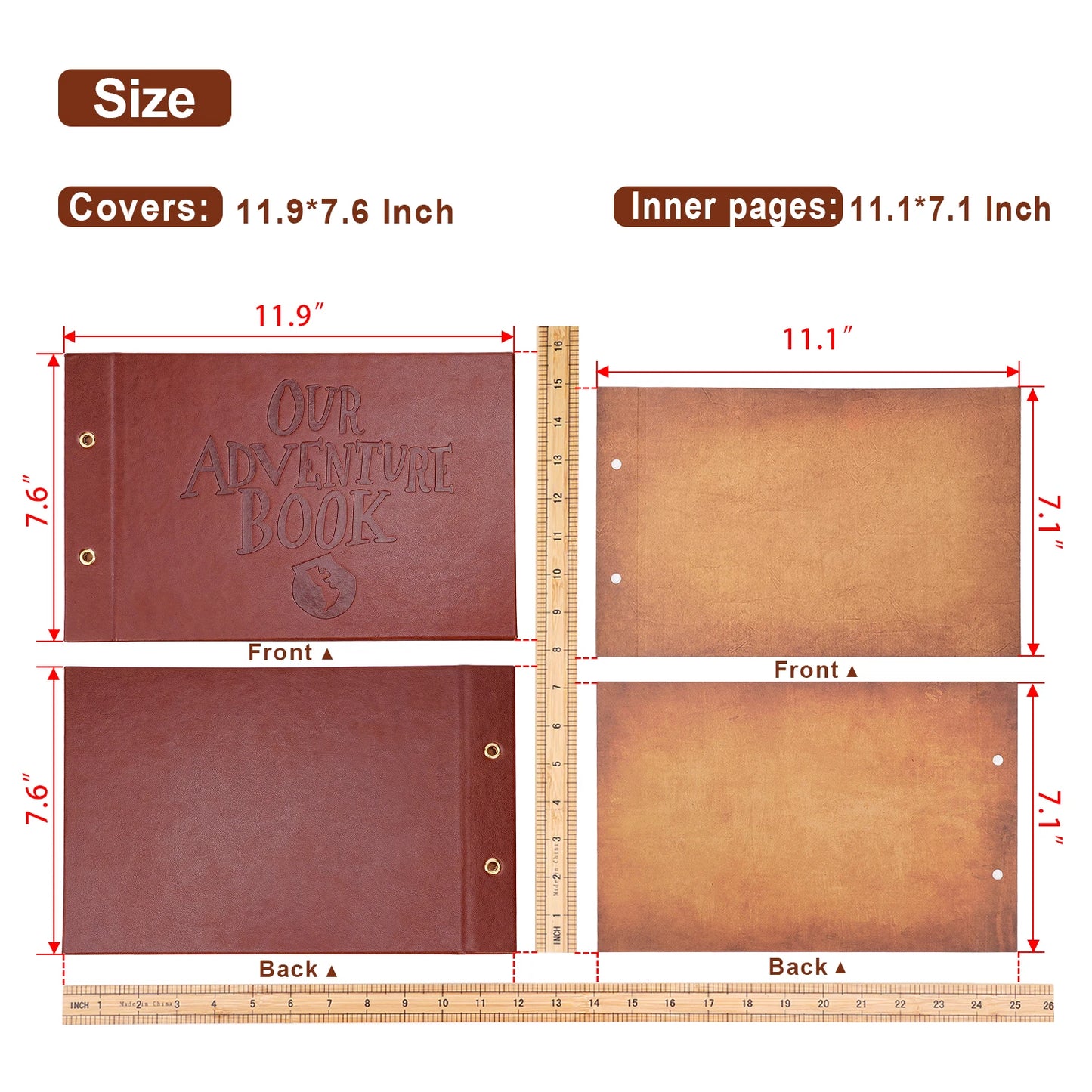 DIY Handmade Photo Album | 80 Pages Adventure Scrapbook Gift
