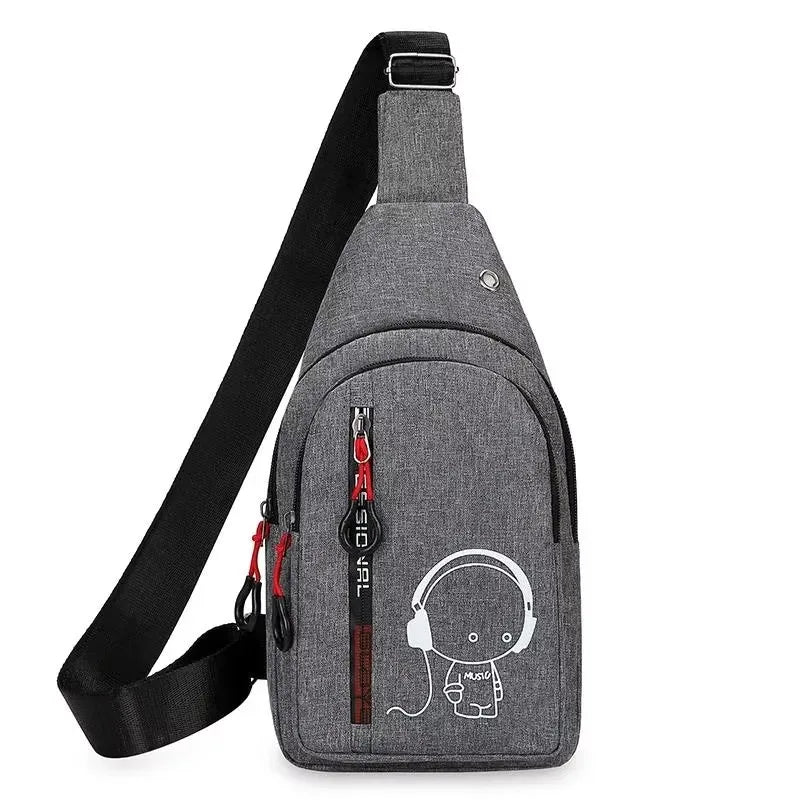 Glow-in-the-Dark Crossbody Bag for Outdoor Sports & Running