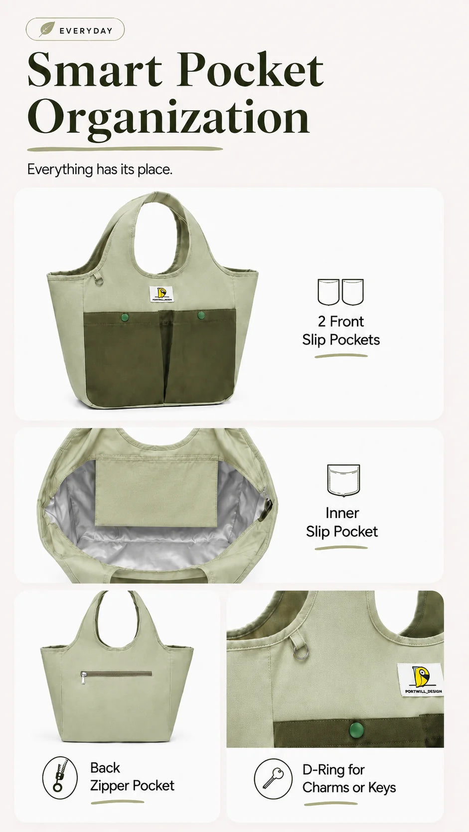 Insulated Lunch Bag Tote Waterproof Portable Large Capacity Bento Box Bag Thermal Cooler Handbag for Office School Picnic