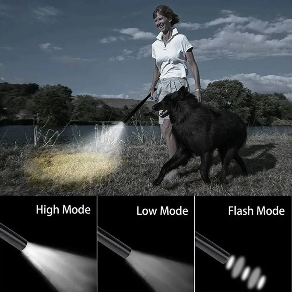 Super Bright Waterproof Aluminium Alloy Baseball Bat Flashlight