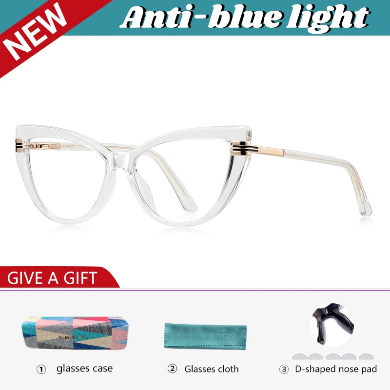Chic Cat Eye Anti-Blue Light Reading Glasses for Women