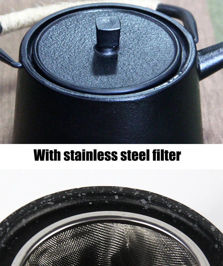 Large Capacity Japanese Cast Iron Teapot | Perfect for Home & Outdoors