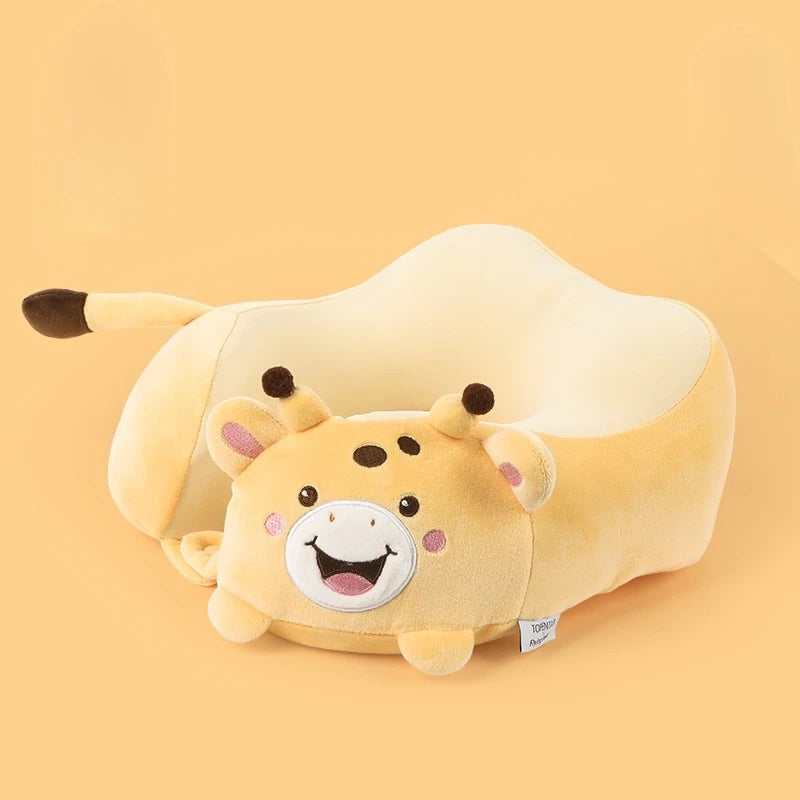 Cute Animal U-Shaped Neck Pillow | Ergonomic Travel Support