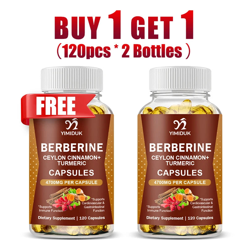 Berberine 4700 Mg Supplement with Ceylon Cinnamon | Heart & GI Support