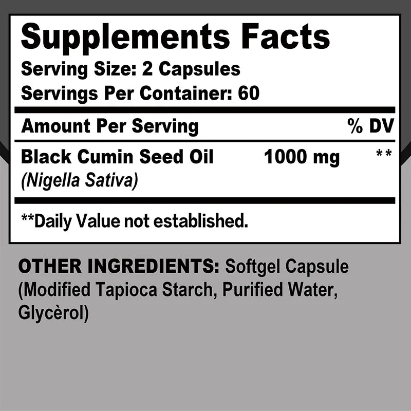 Black Seed Oil Capsules | Natural Immune, Joint & Skin Support