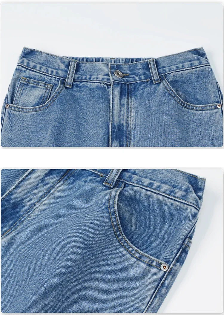 Men's Casual Wide Baggy Denim Jeans | Spring Summer Streetwear Pants