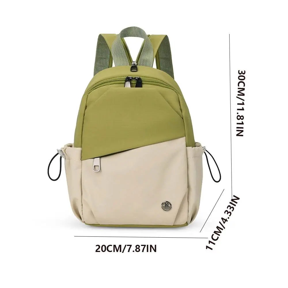 High-Capacity Women's Nylon Backpack | Lightweight Casual Schoolbag