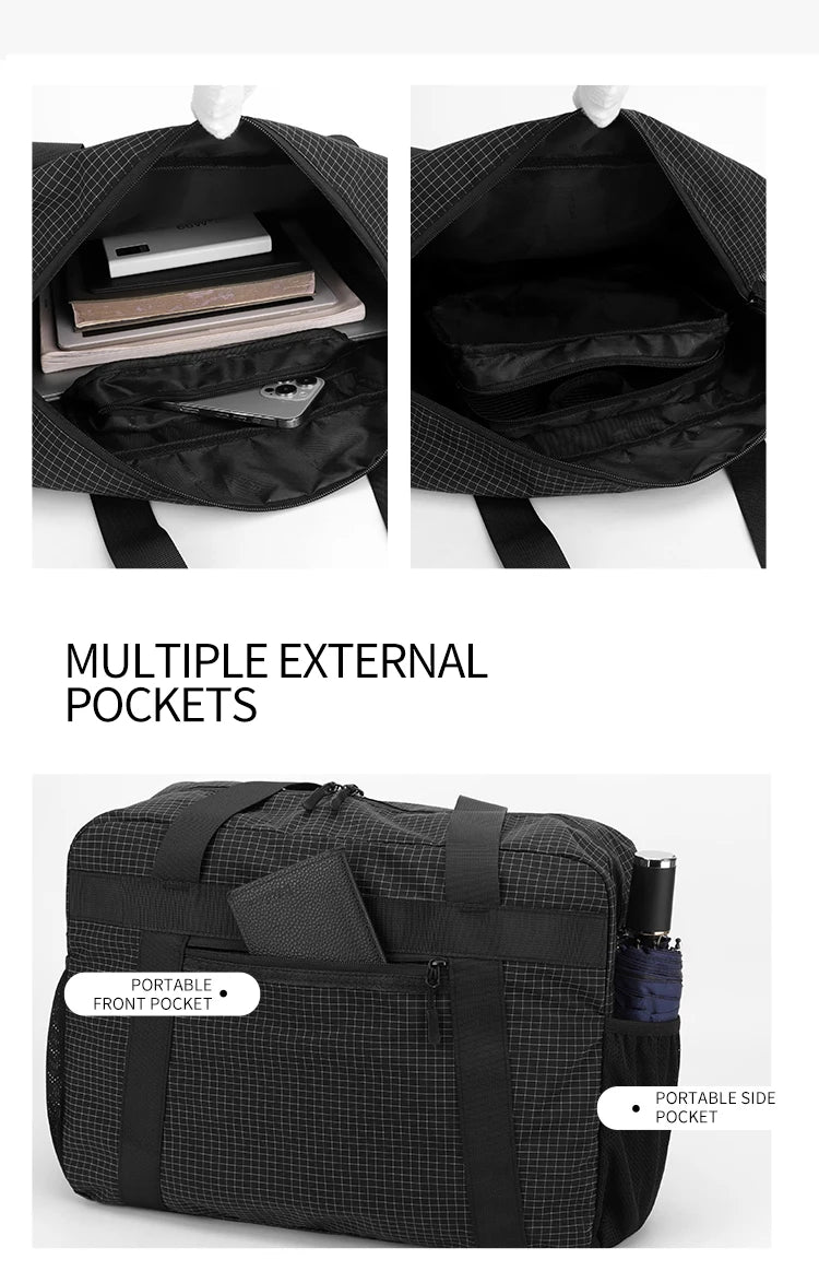 Large Capacity Nylon Tote Bag | Perfect for Travel & Gym
