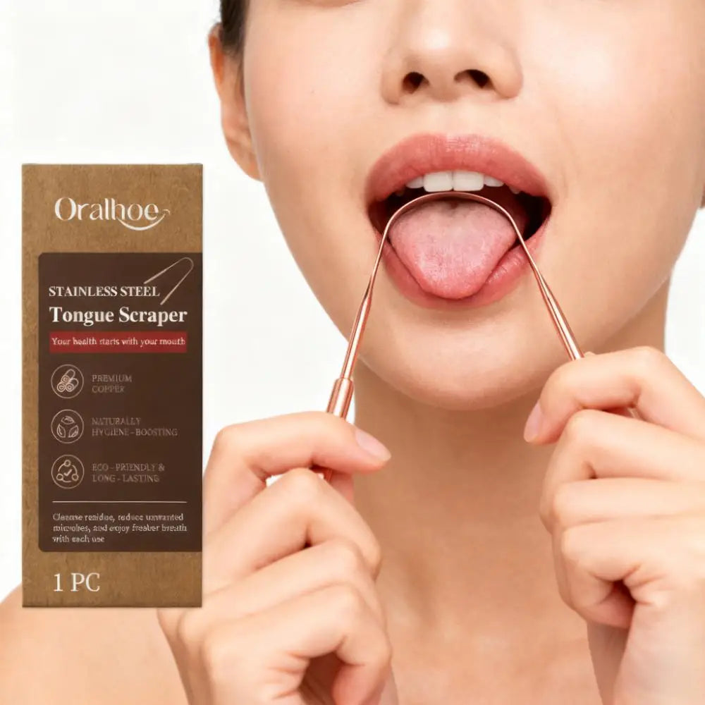 Stainless Steel Tongue Scraper | Freshen Breath & Enhance Oral Care