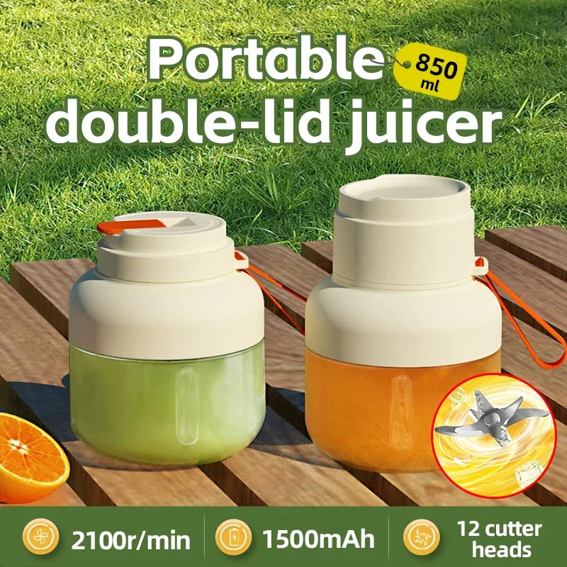 Portable Juicer Cup | USB Rechargeable Smoothie Blender for Home