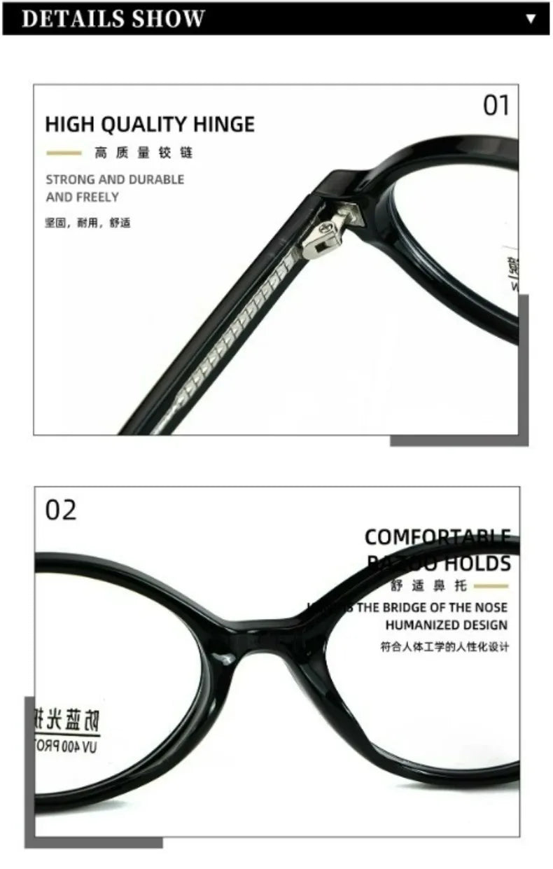 Oversize Round Reading Glasses | Anti Blue Light Eyewear 2026