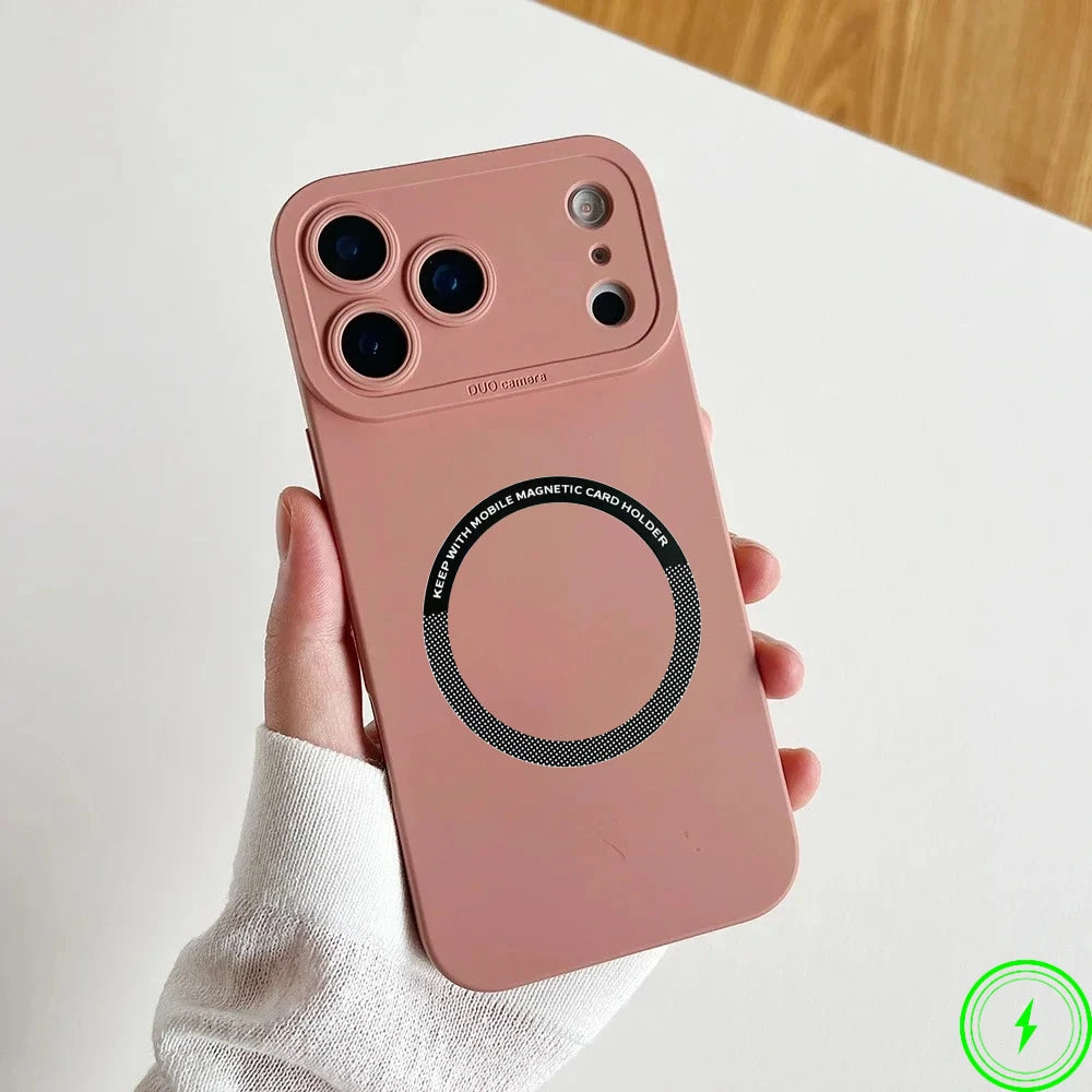 Official Liquid Silicone Magnetic Silicone Case For IPhone 17 Air 17 Pro Max 16 15 Candy Color Camera Full-pack Anti-Drop Cover