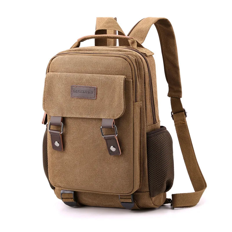 Small Men's Canvas Backpack | Versatile Casual Rucksack
