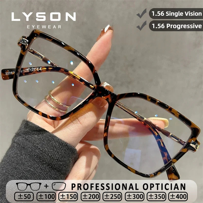 Fashionable Square Reading Glasses for Women | Anti-Blue Light