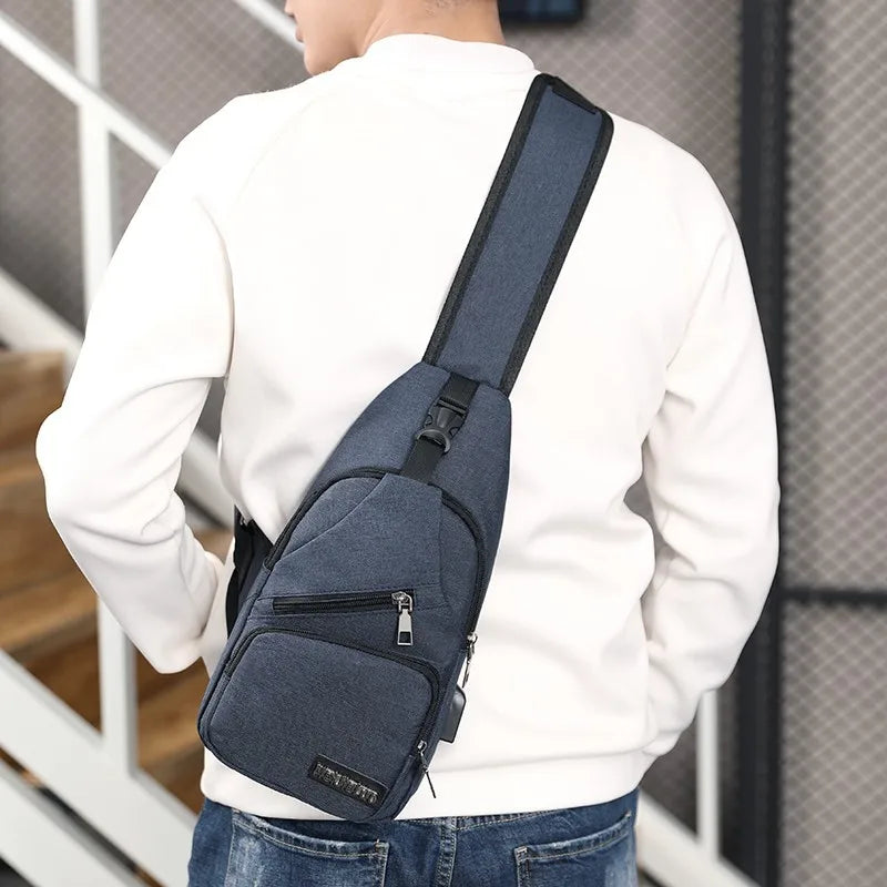Men's One Shoulder Crossbody Bag | Large Capacity Outdoor Sports
