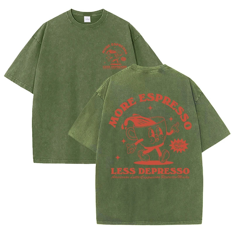 More Espresso Less Depresso Women's Breathable Tee Shirt