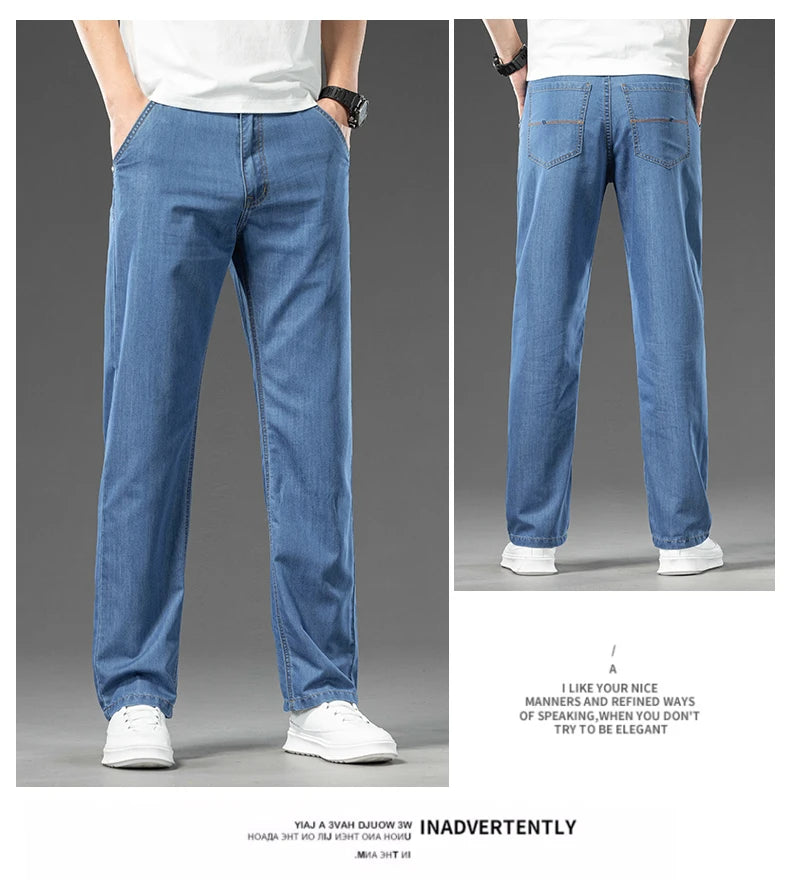 Men's Loose Straight Jeans | Versatile Casual Denim Trousers