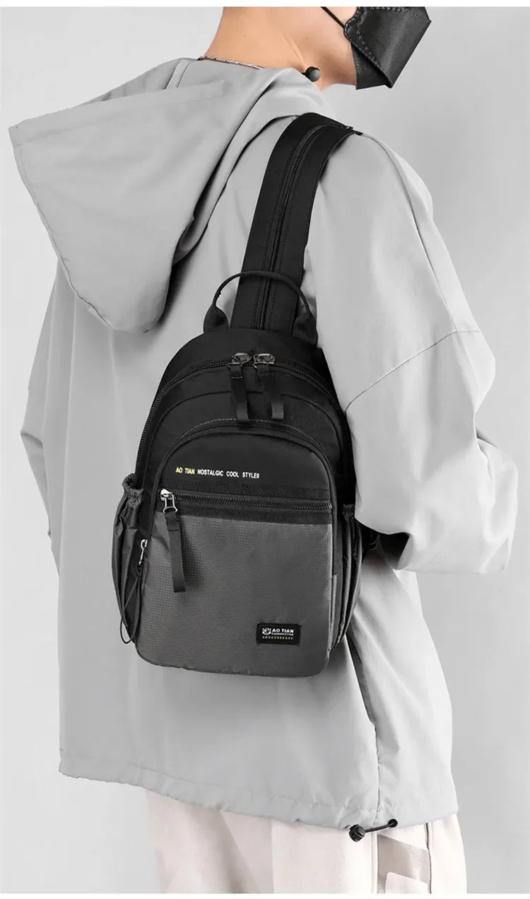 Casual Men's Multi-Functional Shoulder Bag | Perfect Travel Companion
