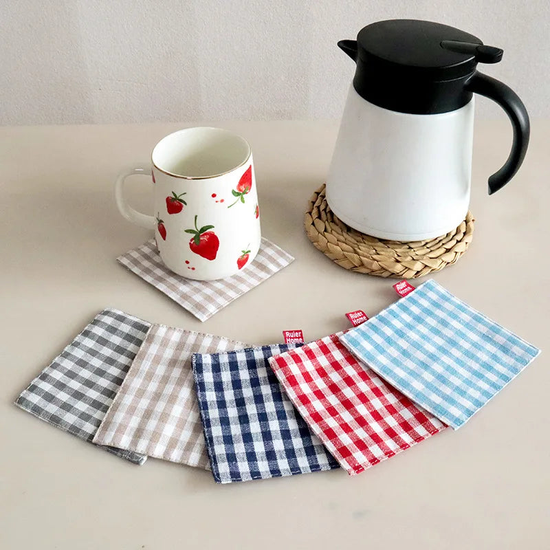 Eco-Friendly Pure Cotton Coaster & Placemat Set | Elegant Kitchen Decor