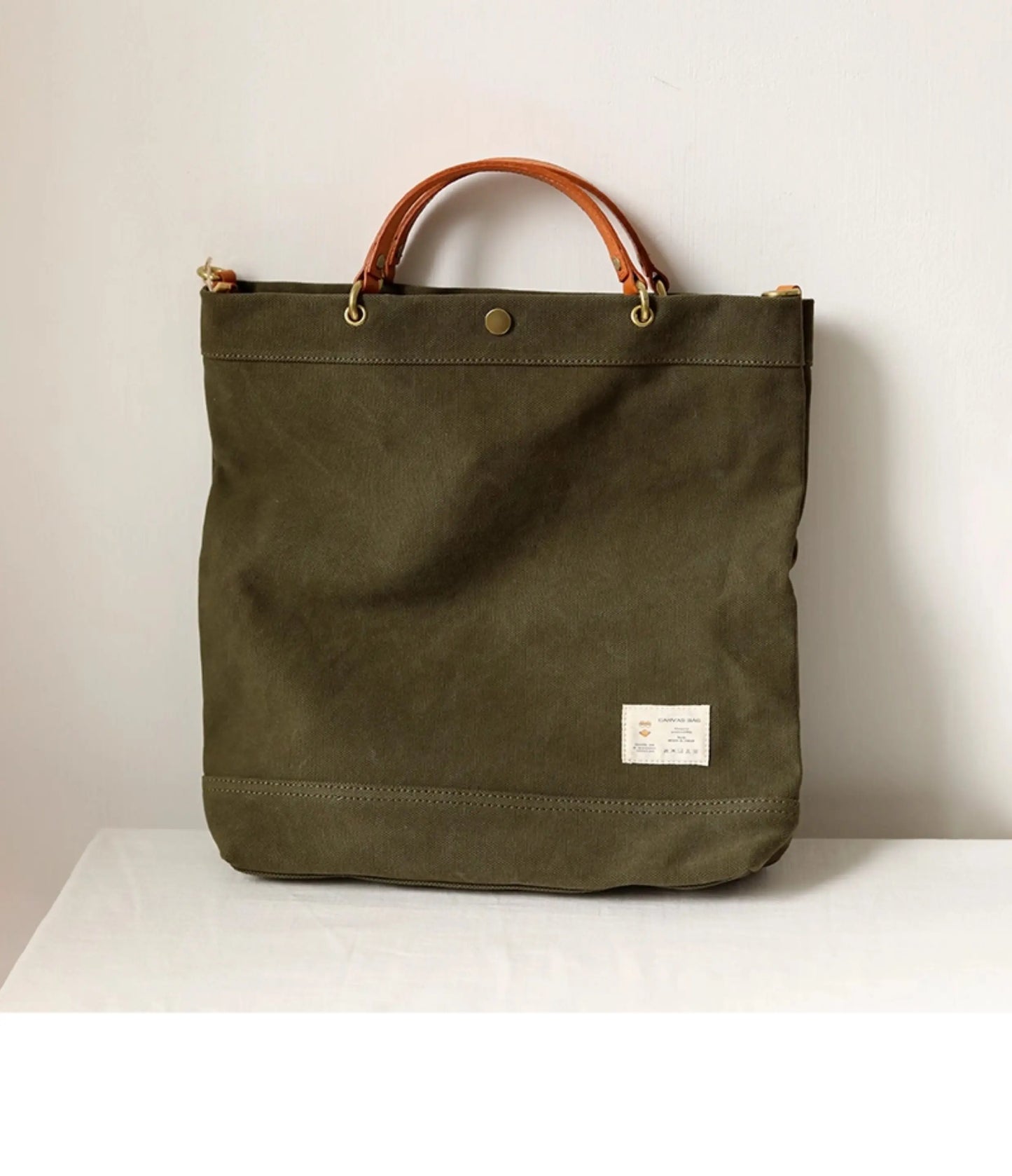 Vintage Canvas Tote Bag | Large Capacity Commuter Handbag
