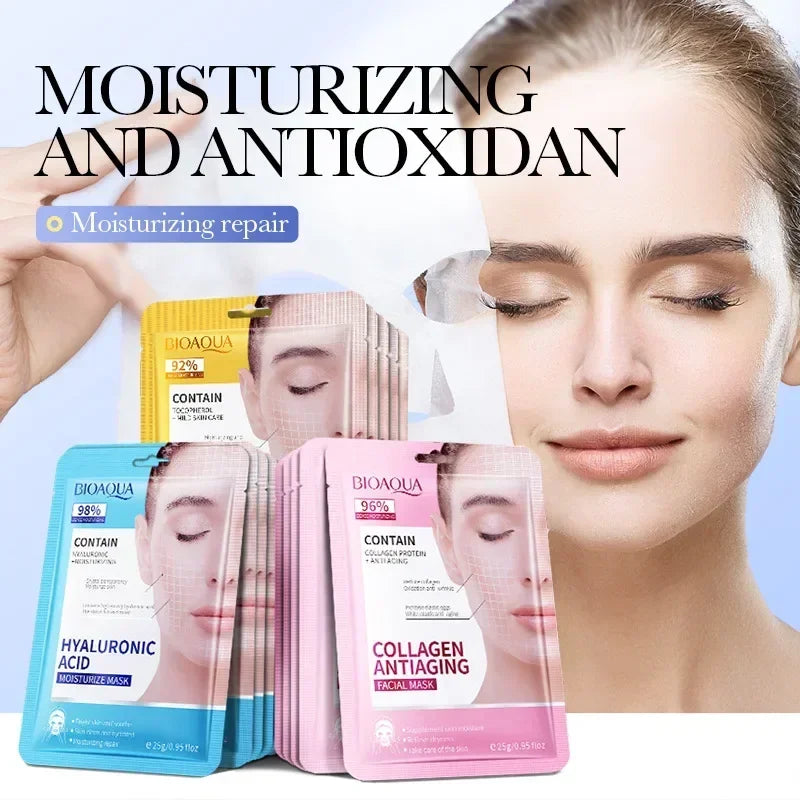 15pcs Anti-Wrinkle Facial Masks | Hydrating Retinol Collagen Masks
