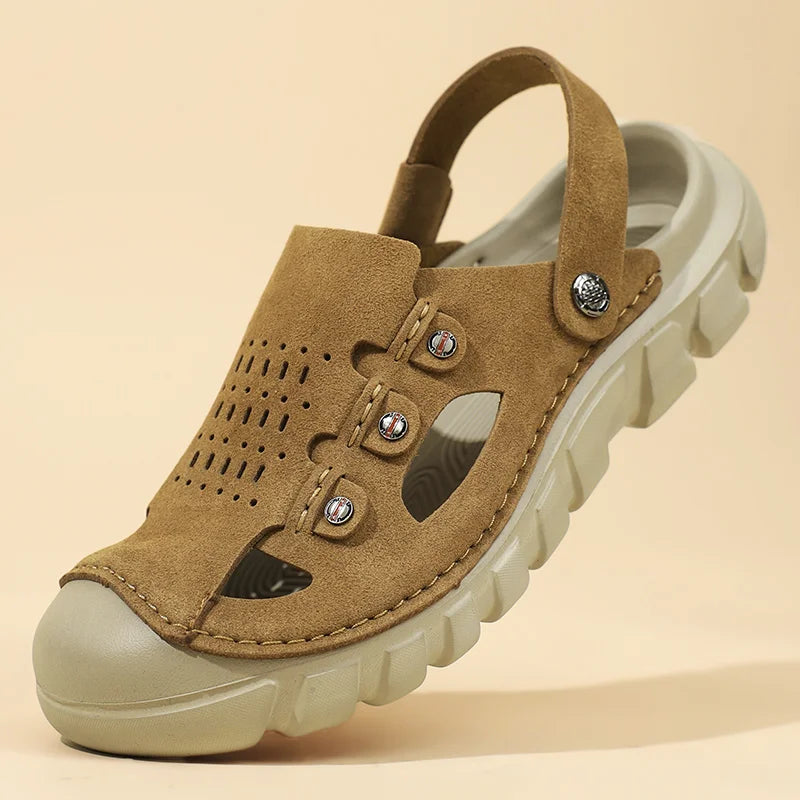 Men’s Two-Way Wearing Hollow Out Sandals | Breathable Summer Footwear
