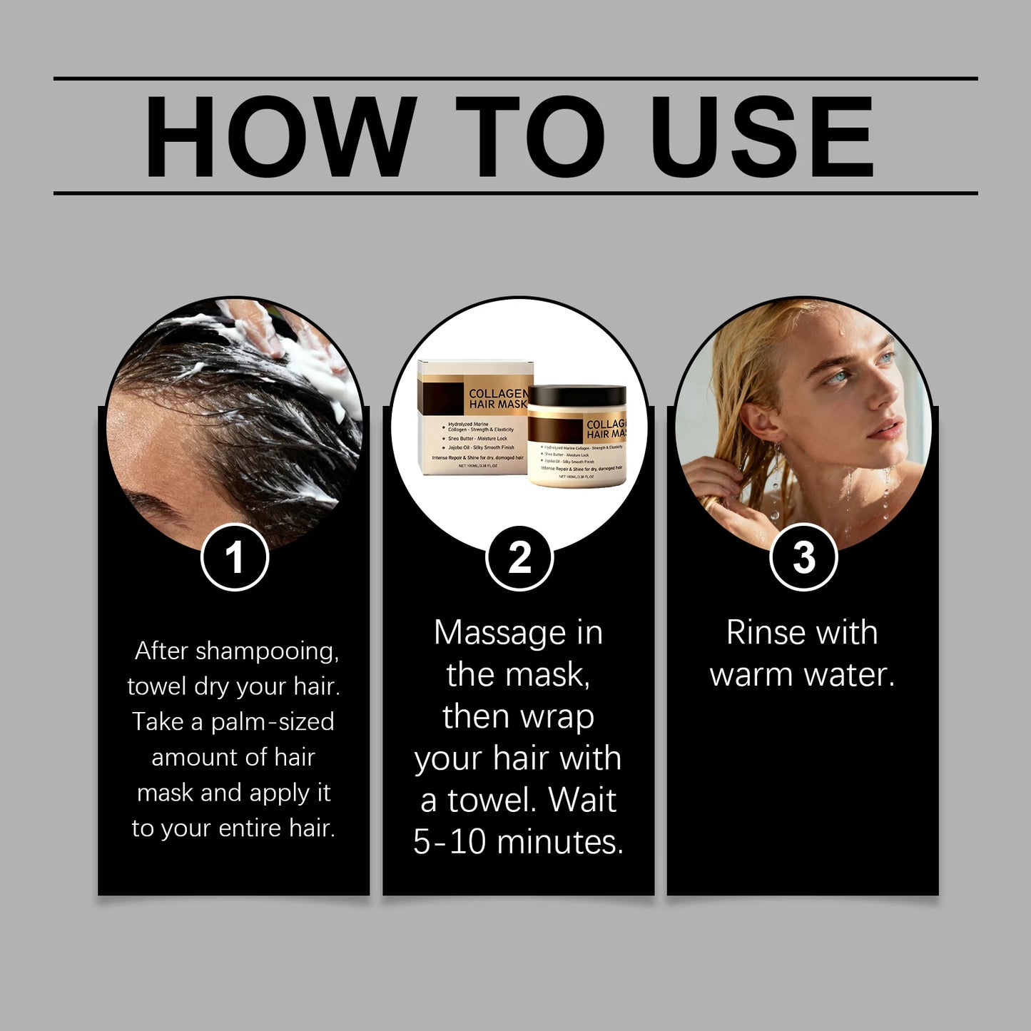 Collagen Hair Mask for Damaged Hair | Deep Conditioning Treatment