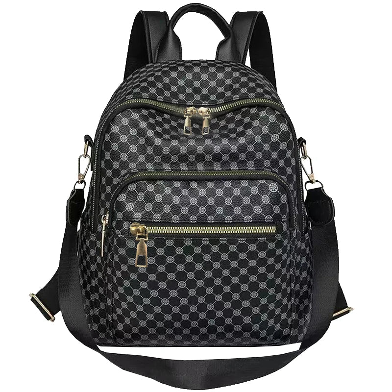 Versatile Multi-Color Patterned Casual Backpack for Daily Use