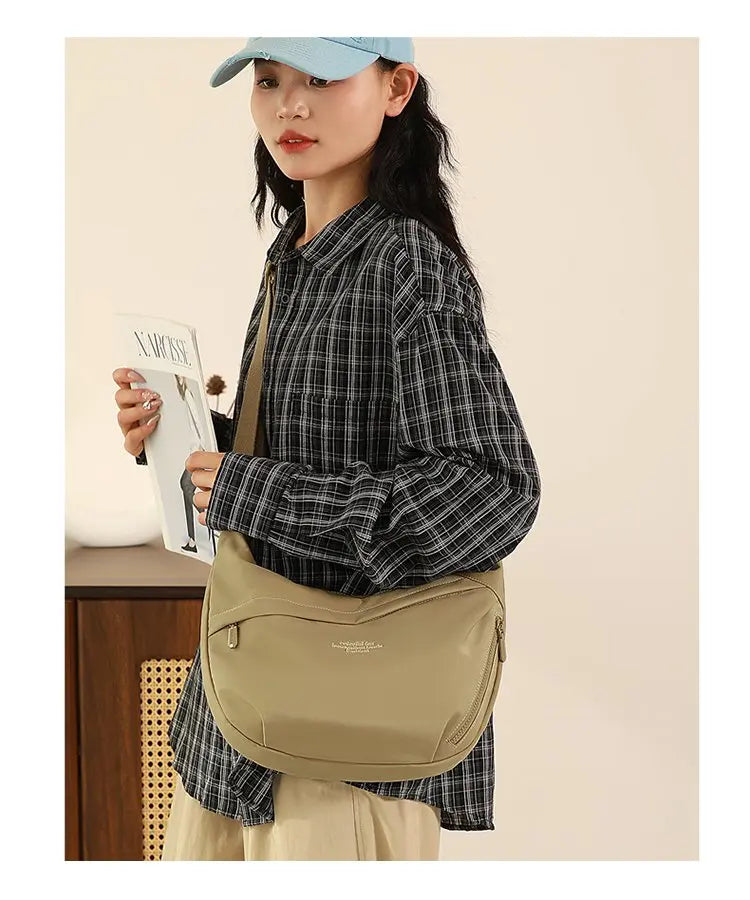 Trendy Women's Soft Cloth Shoulder Bag | Casual Crossbody Handbags