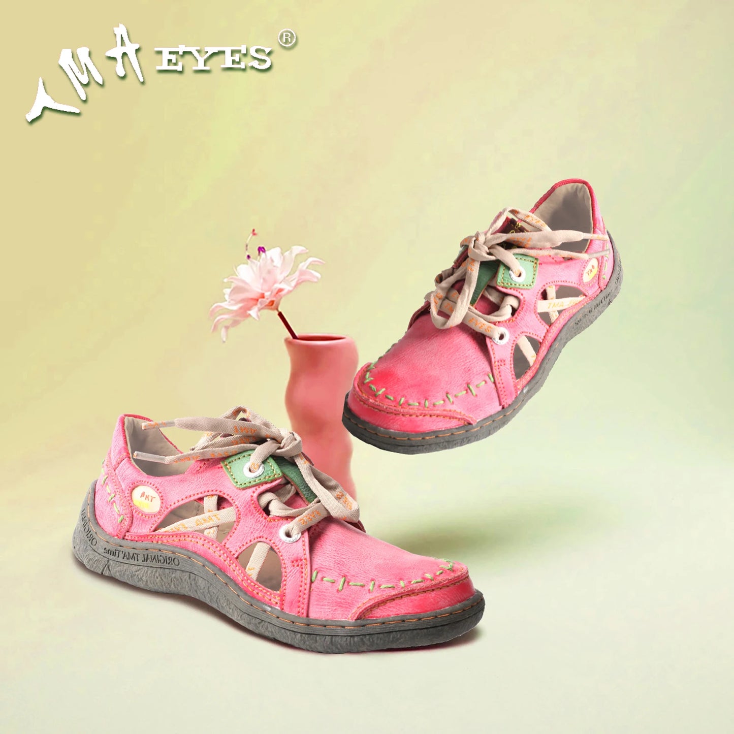 Summer Women’s Genuine Leather Lace-Up Flats | Stylish Comfort Shoes