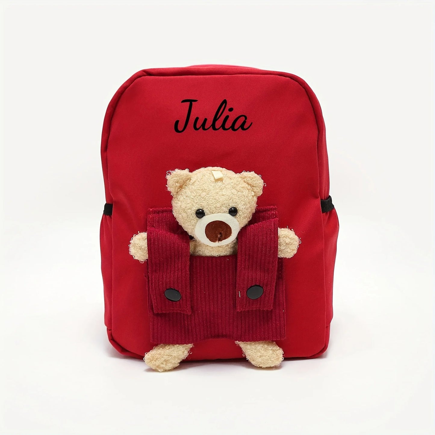 Personalized Plush Bear Backpack | Custom Kids Embroidered Bag