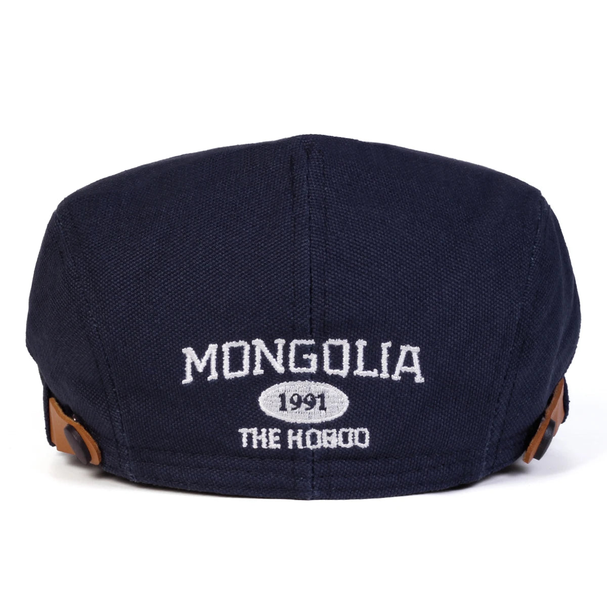 Unisex Mongolia Embroidery Newsboy Cap | Adjustable Beret Hat