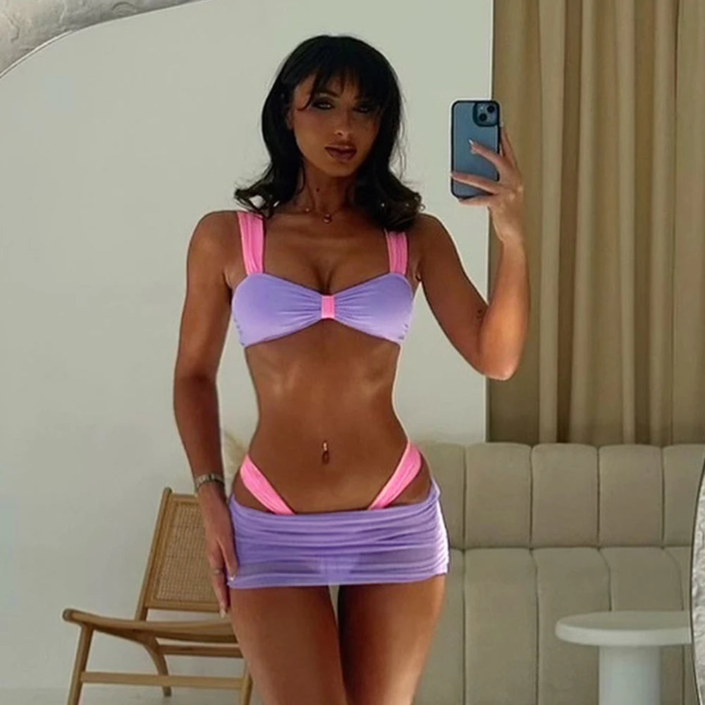 3-Piece Micro Bikini Set | Sexy Women's Swimwear for Summer